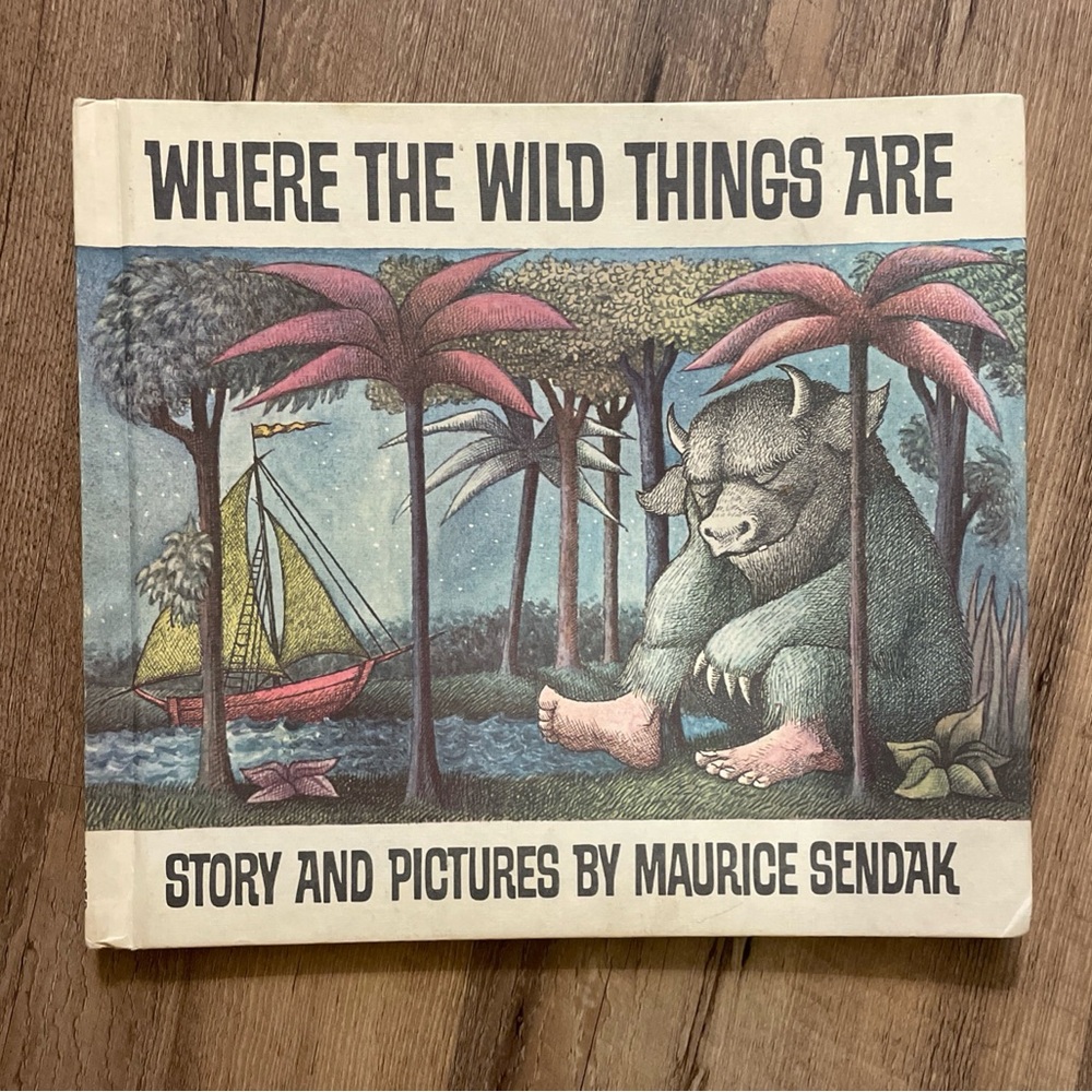 Where The Wild Things Are by Maurice Sendak 1963 BCE Vintage Hardcover Book Rare